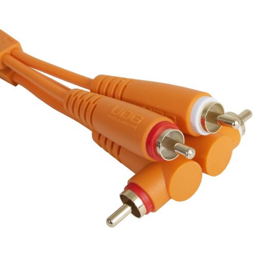 Аудиокабель UDG Set RCA Straight-RCA Angled Orange 3m (U97005OR)